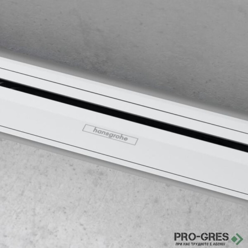 Линеен сифон с регулируема дължина RAINDRAIN Flex 50-90cm бял мат, Hansgrohe 56052700
