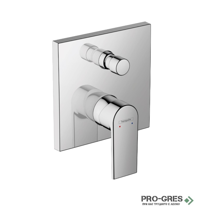 Смесител за вана/душ вграден, VERNIS SHAPE, хром, Hansgrohe 71468000.