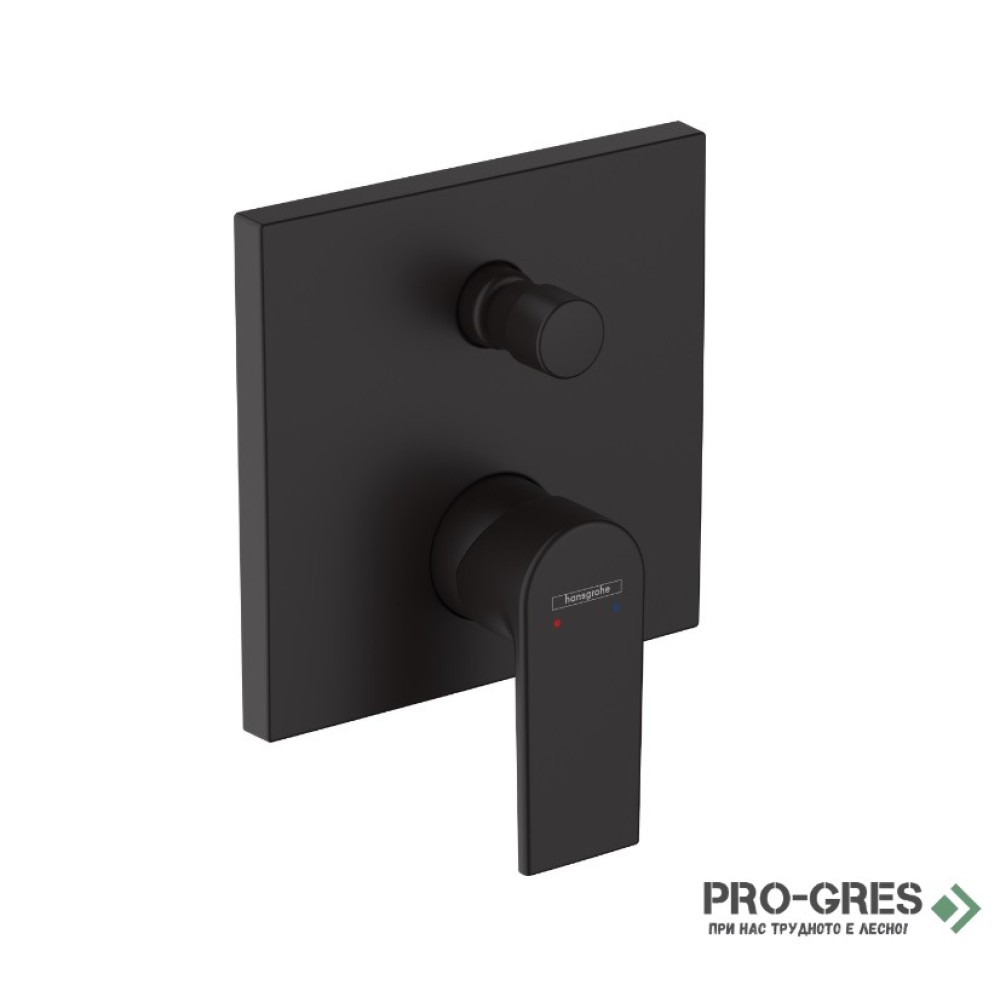 Смесител за вана/душ вграден, VERNIS SHAPE, черен мат, Hansgrohe 71468670