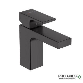 Смесител за мивка стоящ, VERNIS SHAPE 100, черен мат, Hansgrohe 71561670