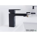 Смесител за мивка стоящ, VERNIS SHAPE 100, черен мат, Hansgrohe 71561670
