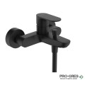 Смесител за вана/душ стенен, REBRIS S, черен мат, Hansgrohe 72440670
