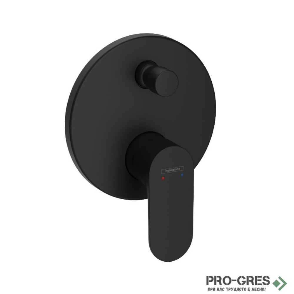 Смесител за вана/душ вграден, REBRIS S ,черен мат, Hansgrohe 72466670