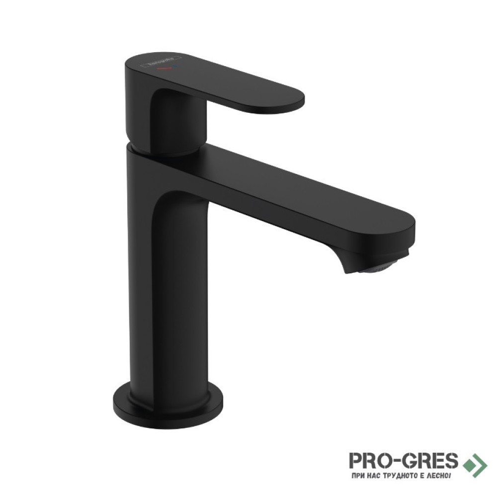 Смесител за мивка стоящ, REBRIS S 110 CoolStart, черен мат, Hansgrohe 72519670