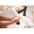 Смесител за мивка стоящ, REBRIS S 110 CoolStart, черен мат, Hansgrohe 72519670