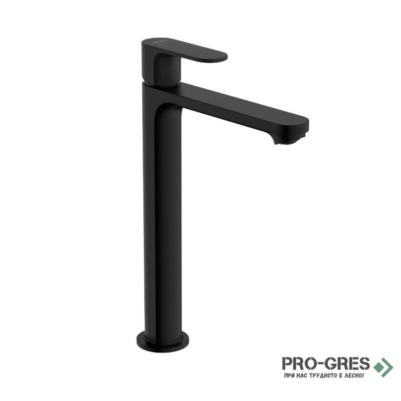 Смесител за мивка тип купа стоящ, REBRIS S 240 CoolStart, черен мат, Hansgrohe 72580670
