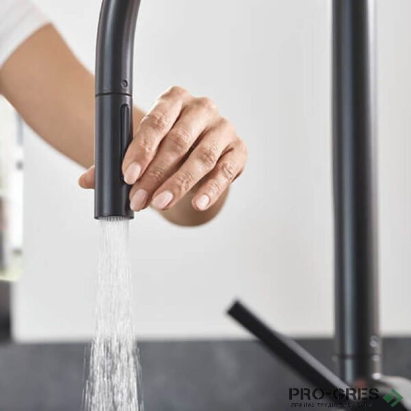 Смесител за кухня стоящ, Talis M54, черен мат, Hansgrohe 72800670