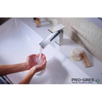 Смесител за мивка TECTURIS E 110 EcoSmart+, хром, Hansgrohe 73010000 Смесител за мивка TECTURIS E 110 EcoSmart+, хром, Hansgrohe 73010000