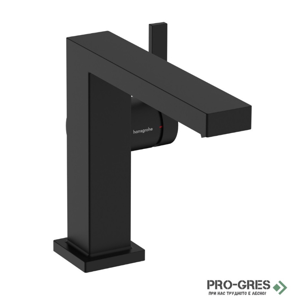 Смесител за мивка стоящ, TECTURIS Е 110 Fine CoolStart EcoSmart+, черен мат, Hansgrohe 73020670