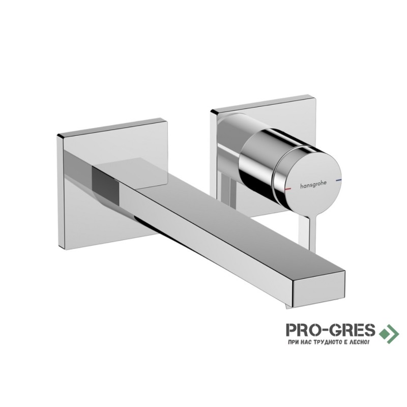 Смесител за мивка вграден, TECTURIS Е 110 EcoSmart+, хром, Hansgrohe 73051000