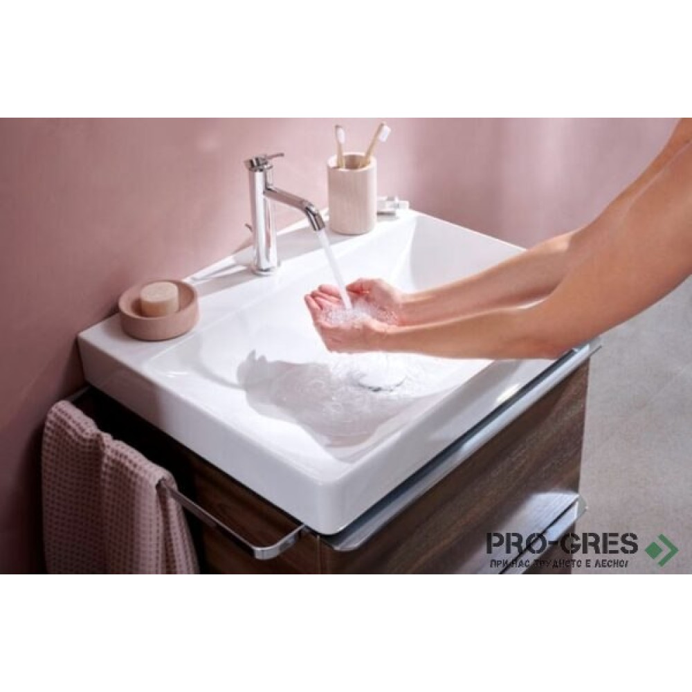 Смесител за мивка, TECTURIS S 110 EcoSmart+, хром, Hansgrohe 73310000
