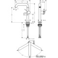 Смесител за мивка. ECTURIS S 210 Fine CoolStart EcoSmart+, хром, Hansgrohe 73360000