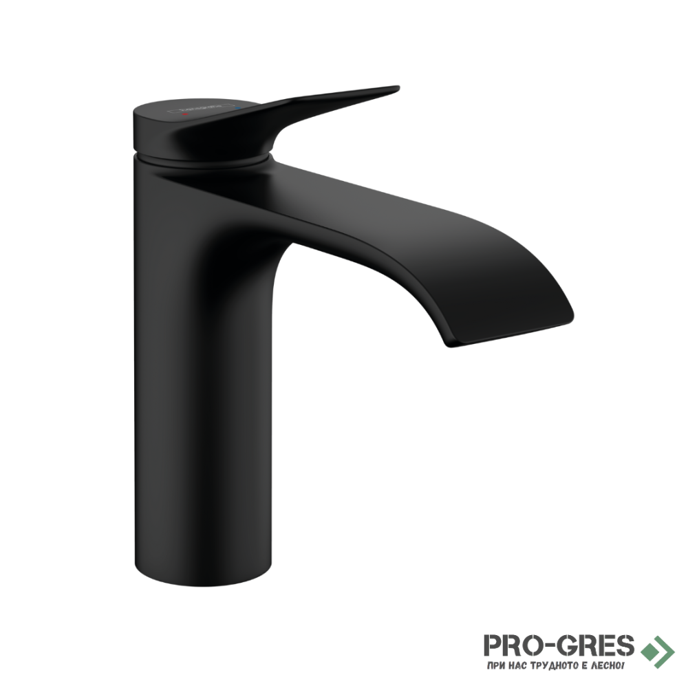 Смесител за мивка стоящ, Vivenis нисък, черен мат, Hansgrohe 75020670