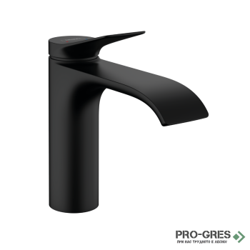 Смесител за мивка стоящ, Vivenis нисък, черен мат, Hansgrohe 75020670