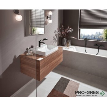 Смесител за мивка стоящ, Vivenis нисък, черен мат, Hansgrohe 75020670 Смесител за мивка стоящ, Vivenis нисък, черен мат, Hansgrohe 75020670