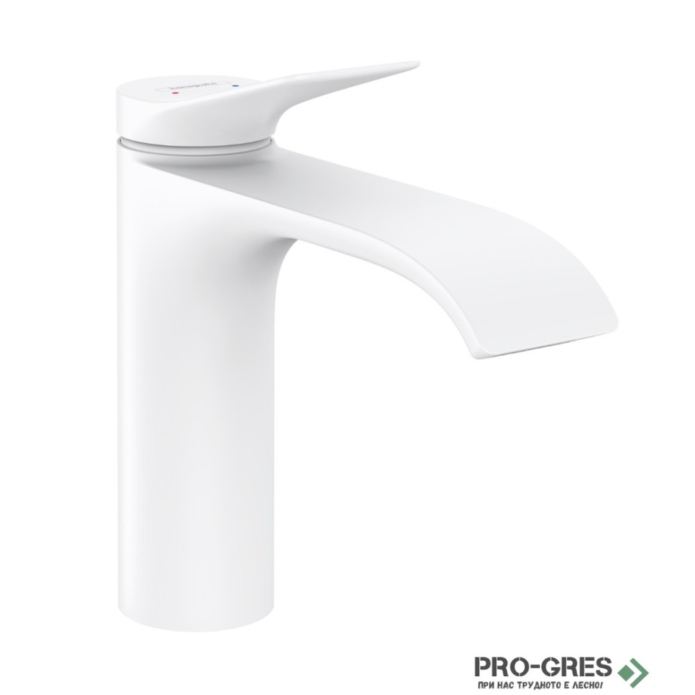Смесител за мивка стоящ, Vivenis нисък, бял мат,  Hansgrohe 75020700