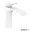 Смесител за мивка стоящ, Vivenis нисък, бял мат,  Hansgrohe 75020700