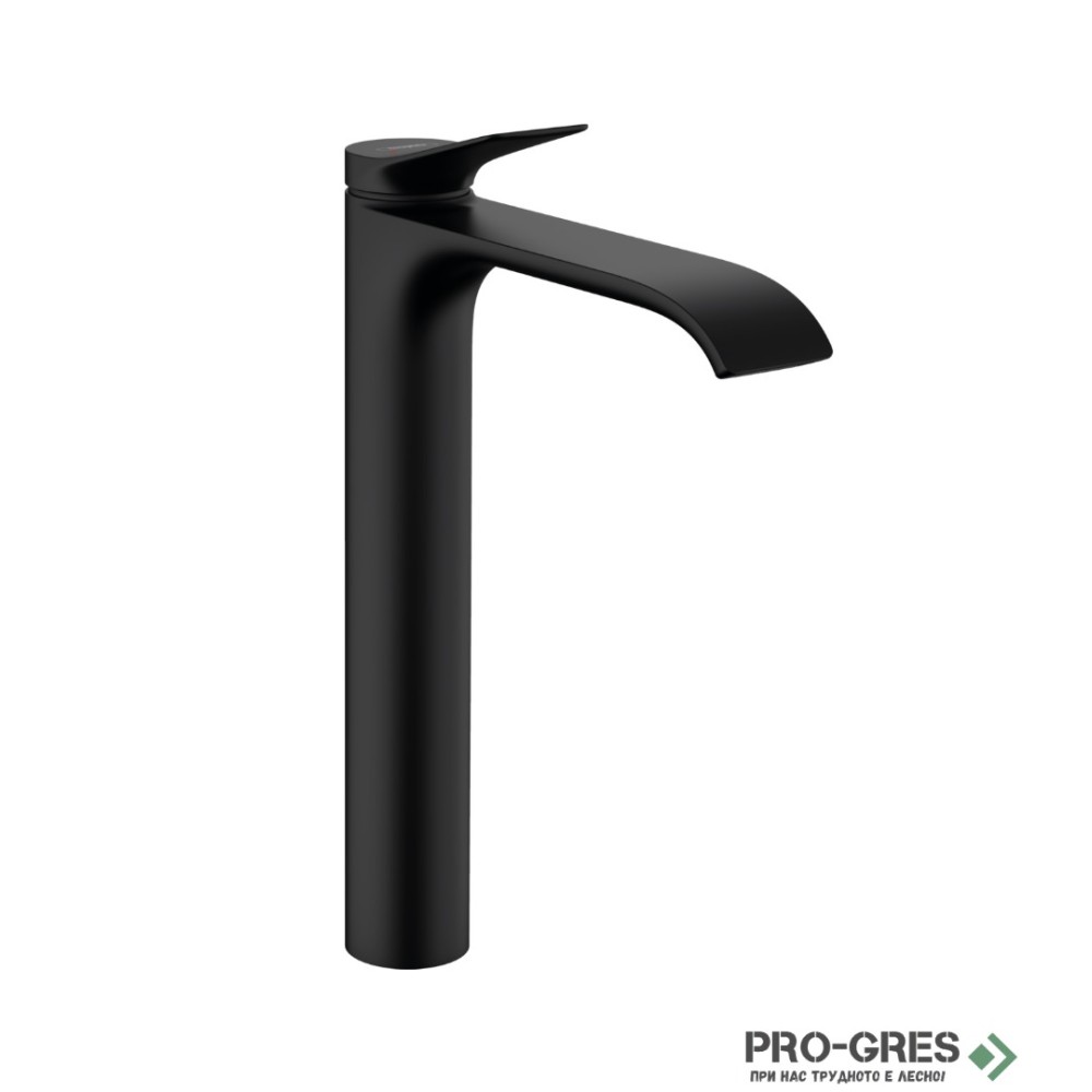 Смесител за мивка стоящ, Vivenis висок, черен мат, Hansgrohe 75040670