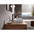 Смесител за мивка стоящ, Vivenis висок, черен мат, Hansgrohe 75040670