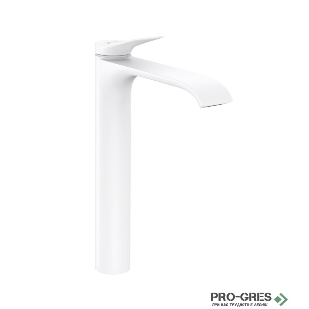 Смесител за мивка стоящ, Vivenis висок, бял мат, Hansgrohe 75040700