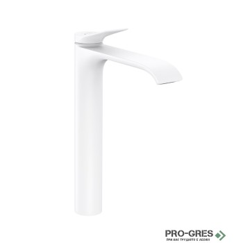 Смесител за мивка стоящ, Vivenis висок, бял мат, Hansgrohe 75040700