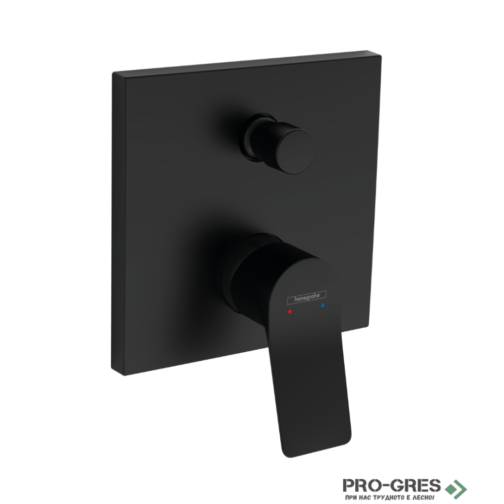 Смесител за вана/душ вграден, Vivenis черен мат, Hansgrohe 75415670