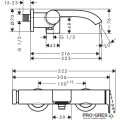 Смесител за вана/душ стенен, Vivenis хром, Hansgrohe 75420000