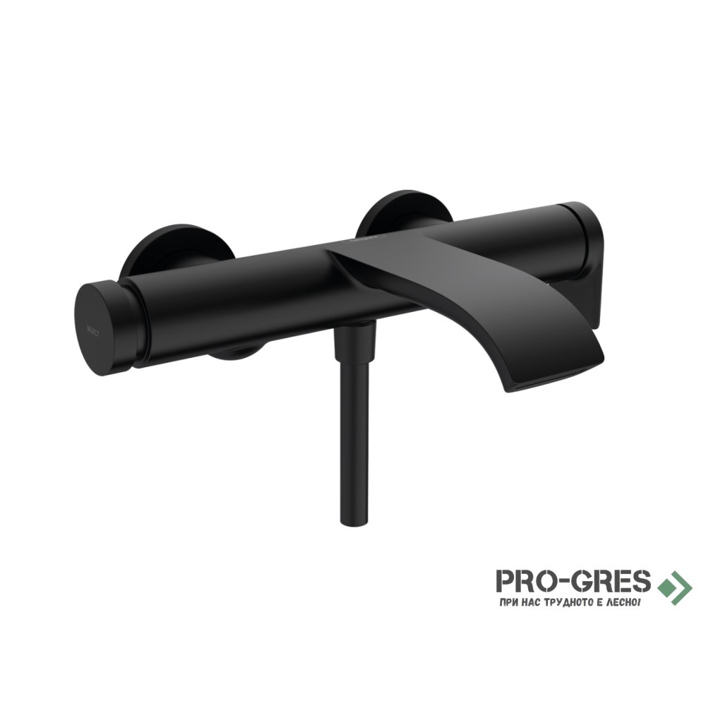 Смесител за вана/душ стенен, Vivenis Черен мат, Hansgrohe 75420670