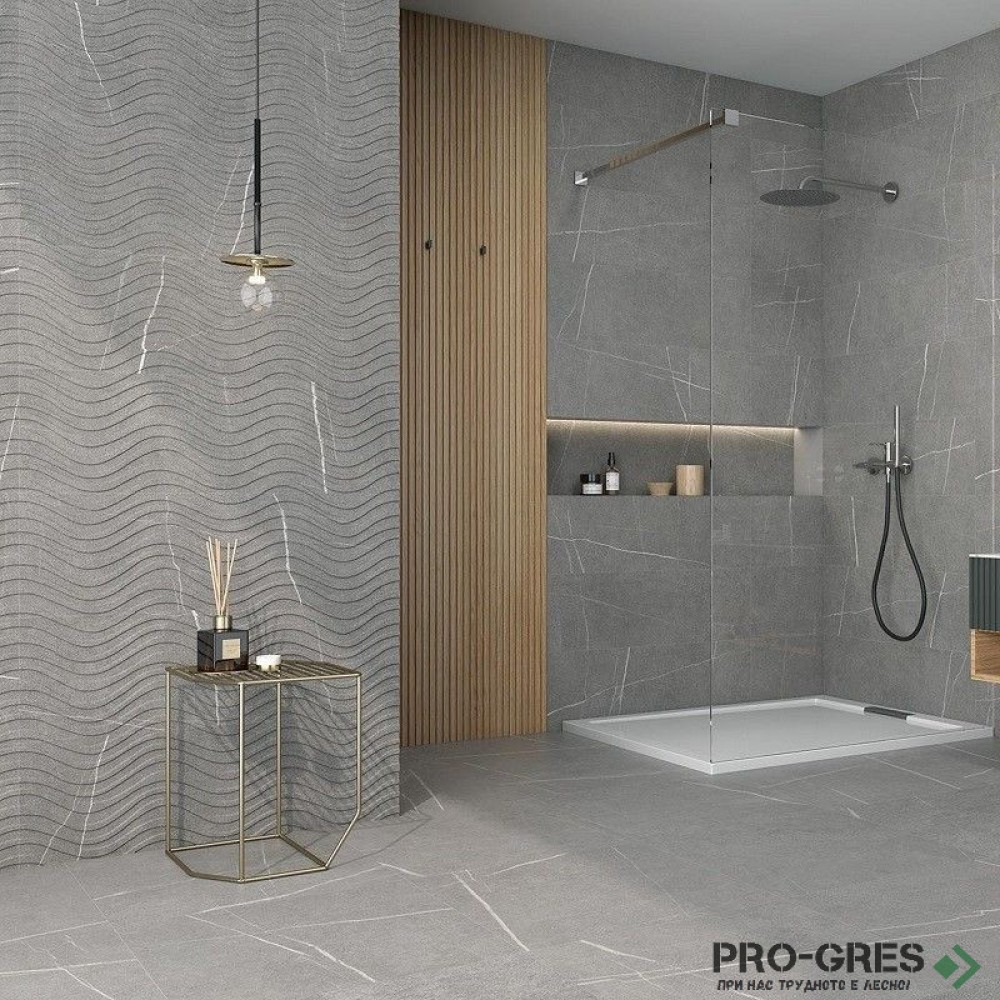 Плочки за баня ITT Ceramic Kairos Grey 29.5×90 см Плочки за баня ITT Ceramic Kairos Grey 29.5×90 см