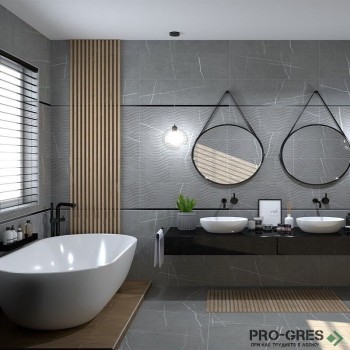 Плочки за баня ITT Ceramic Kairos Grey 29.5×90 см