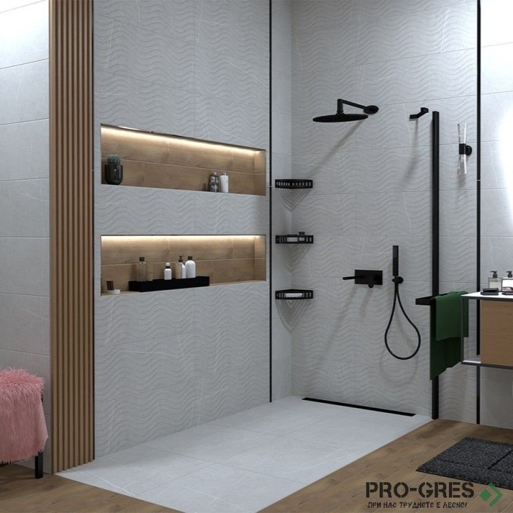 Плочки за баня ITT Ceramic Kairos Pearl 29.5×90 см Плочки за баня ITT Ceramic Kairos Pearl 29.5×90 см