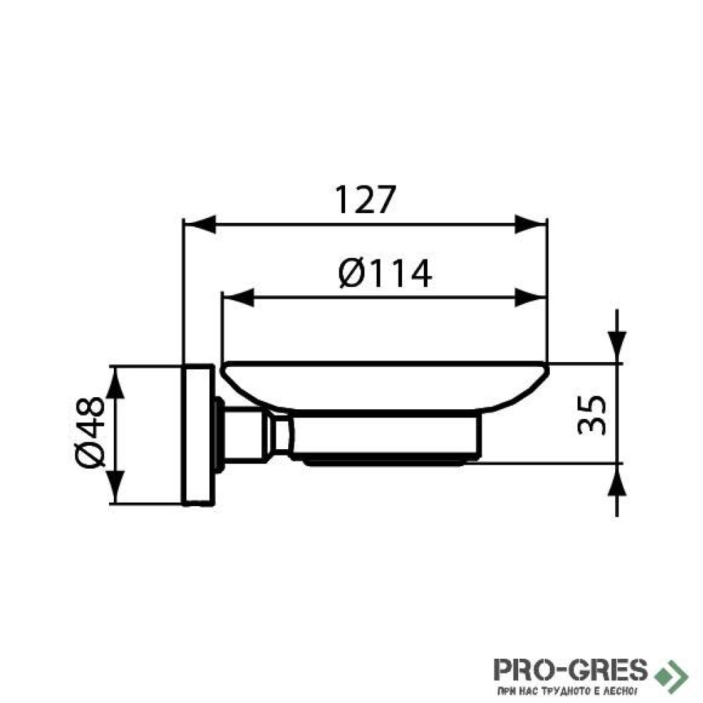 Сапуниера за монтаж на стена IOM, Ideal Standart, A9122XG