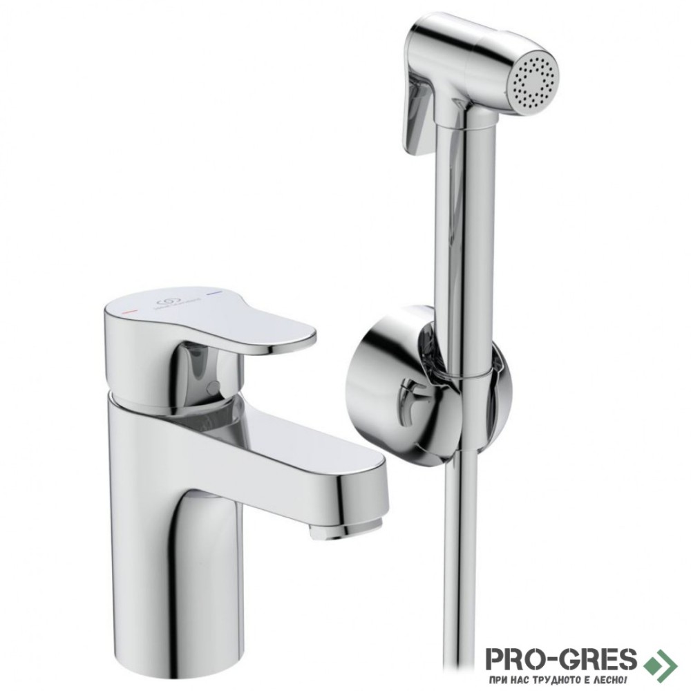 Смесител за умивалник H80 с хигиеничен душ, 5 l/min Cerabase, Ideal Standart, BC834AA