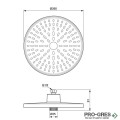 Двуфункционална душ глава Ø260 mm, Idealrain Alu+, Ideal Standart, BD581XG