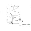Смесител за умивалник с пластмасов изпразнител, 5 l/min, Dorea, Ideal Standart, BD738AA