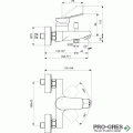 Смесител стенен за вана/душ Dorea, Ideal Standart, BD750AA