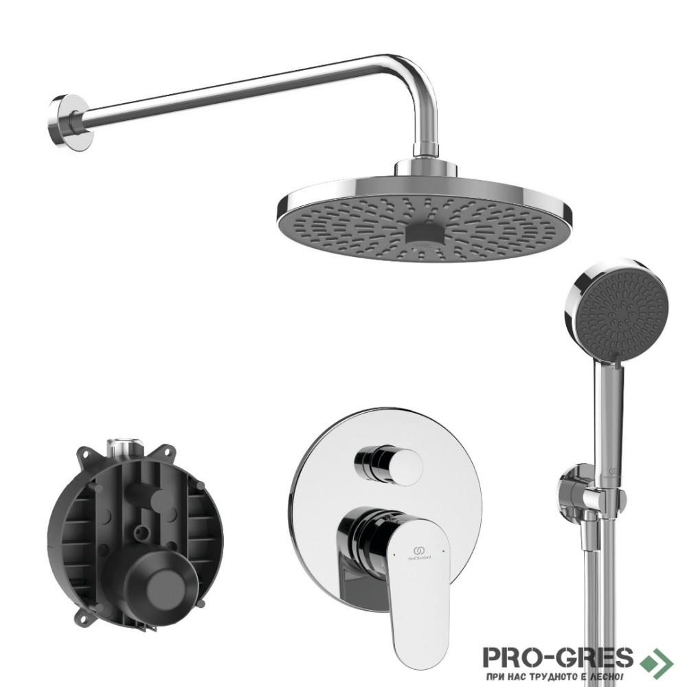 Душ система със смесител за вграден монтаж Ideal Standart Cerafine O BD828AA