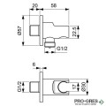 Душ система със смесител за вграден монтаж Ideal Standart Cerafine O BD828AA
