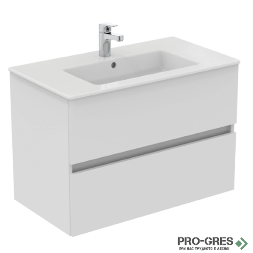 Шкаф за мивка с две чекмеджета 80cm Ideal Standart Eurovit+ R0263WG