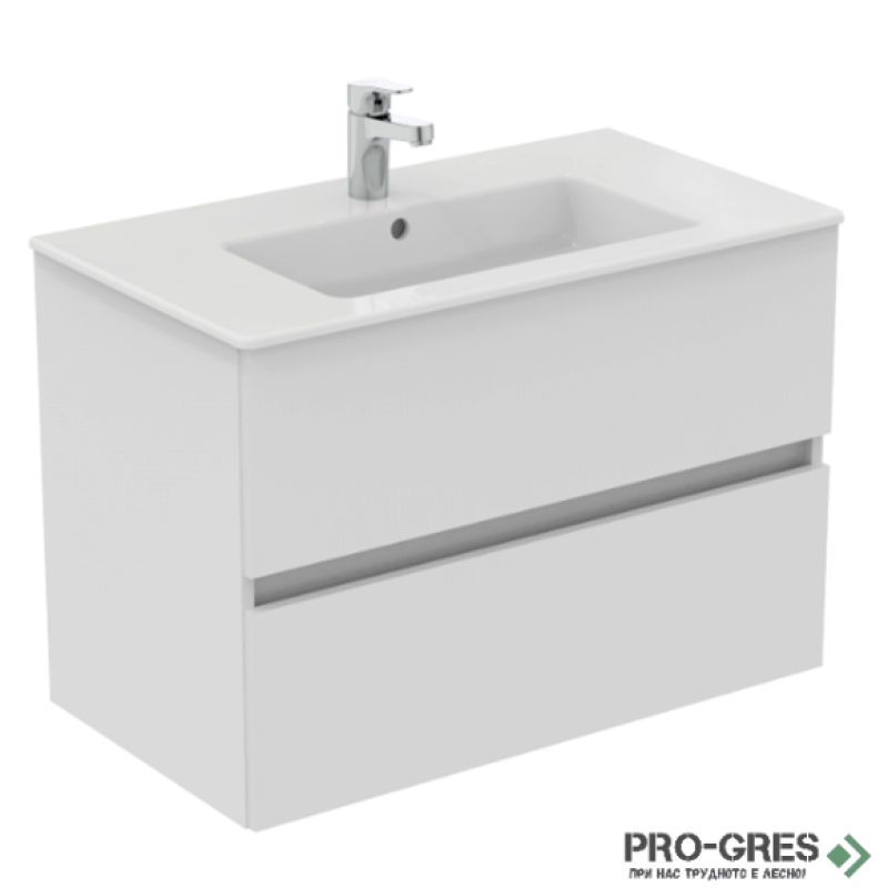 Шкаф за мивка с две чекмеджета 80cm Ideal Standart Eurovit+ R0263WG