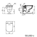 WC комплект с бидетна функция Ideal Standart IS i.life A Rimless+ R061501