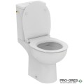 Моноблок Eurovit+ Rimless+ ,къса проекция 62 см,ултра тънки седалка и капак,бял Ideal Standart Eurovit+ W843301