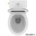 Моноблок Eurovit+ Rimless+ ,къса проекция 62 см,ултра тънки седалка и капак,бял Ideal Standart Eurovit+ W843301