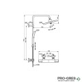 Душ система с термостатен смесител за душ Ideal Standart Ceratherm T25+ A7210AA