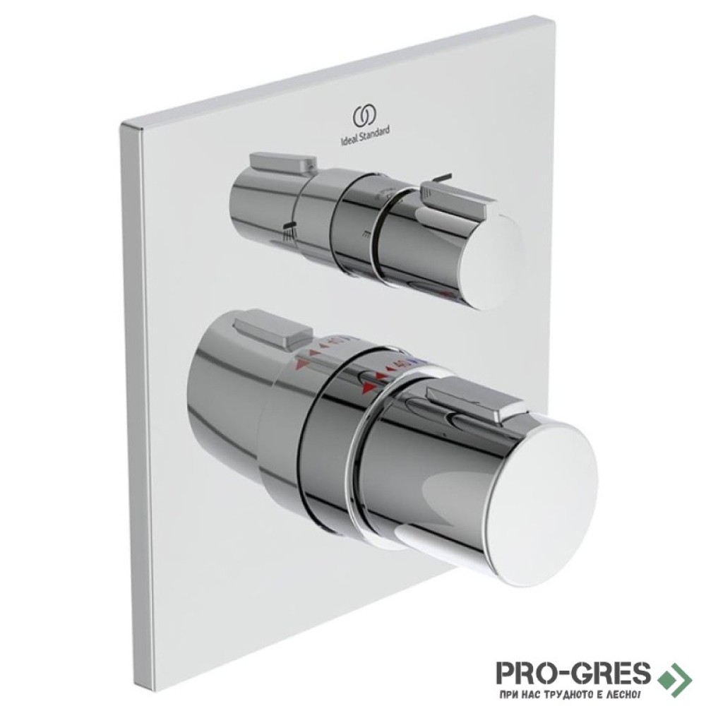 Термостатен смесител за вграждане вана и душ, хром IDEAL STANDARD CERATHERM C100 A7522АА