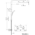 Душ система с термостатен стенен смесител за душ Ideal Standart Ceratherm T25 A7628AA