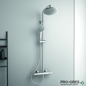 Душ система с термостатен стенен смесител за душ Ideal Standart Ceratherm T25 A7628AA