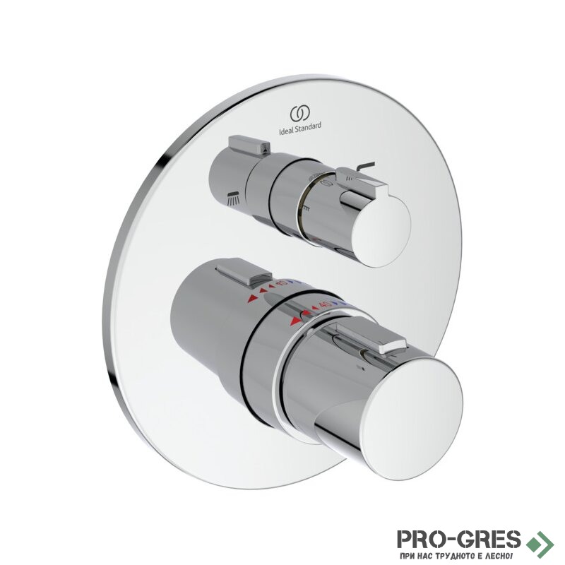 Комплект термостатен душ , хром IDEAL STANDARD CERATHERM T100 ALU+ A7671AA