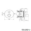 Комплект със смесител за вграден монтаж Ideal Standart Ceratherm T100 A7671XG