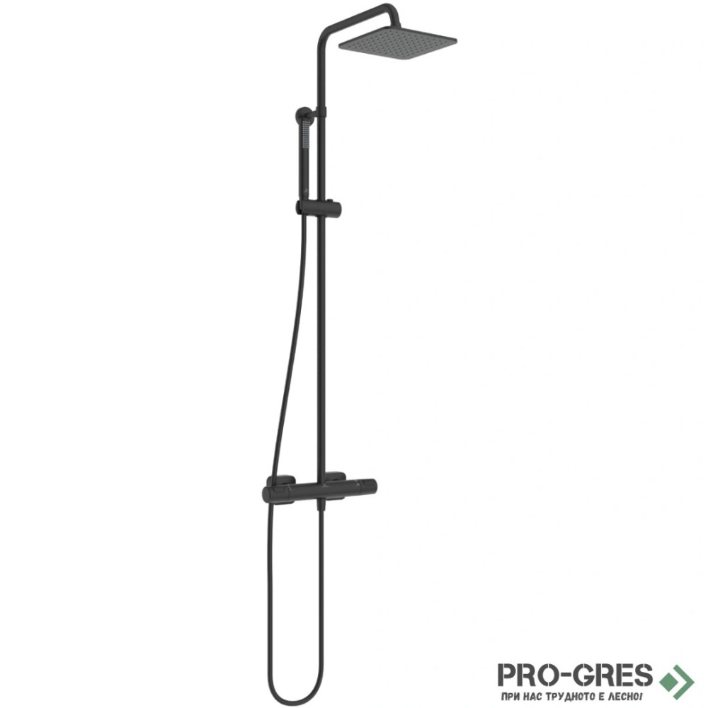 Душ система Ceratherm T25 с термостатен стенен смесител, Ideal Standart, A7686XG